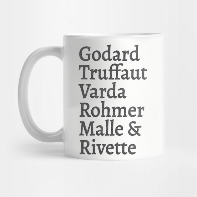 Godard Truffaut Varda Rohmer Malle Rivette - French New Wave Cinema Legends by DankFutura